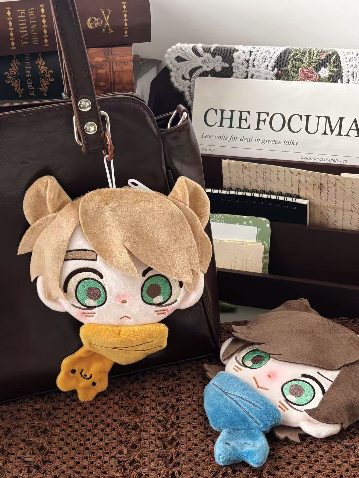 [Pre-order] Johnlock 15cm 2.5d Big-Head Plush Coin Purse Bag Charm